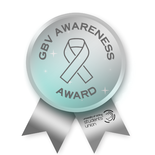 Silver award badge