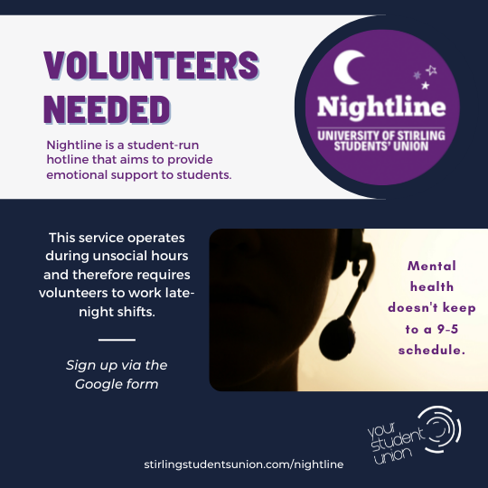 Volunteers needed for Nightline